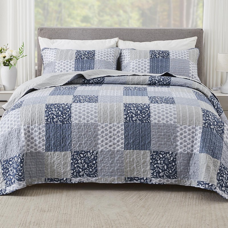 Cozyholy Alaska King Quilt Set 132 x 120 inch -