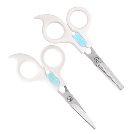Ipetboom 2PCS Boys and Girls Hair Cutting Kit Safety Scissors Set for Children Hairdressing Scissors Tooth Cut Scissors Hair Styling Tools Hair Salon Cutter