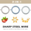 Zasjon Egg Slicer Stainless Steel 3-in-1 Egg Cutting Tool, Egg