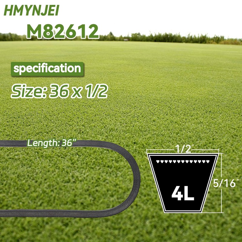 HMYNJEI M82612 M45491 Auger Drive Belt for TRS27 & TRS32