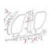 Rexka 25pcs Upper Center Pillar Moulding Body Panel Trim Panel
