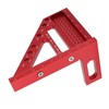 Carpenter Square Hole Scribing Ruler 45 90 Degree Aluminum Alloy
