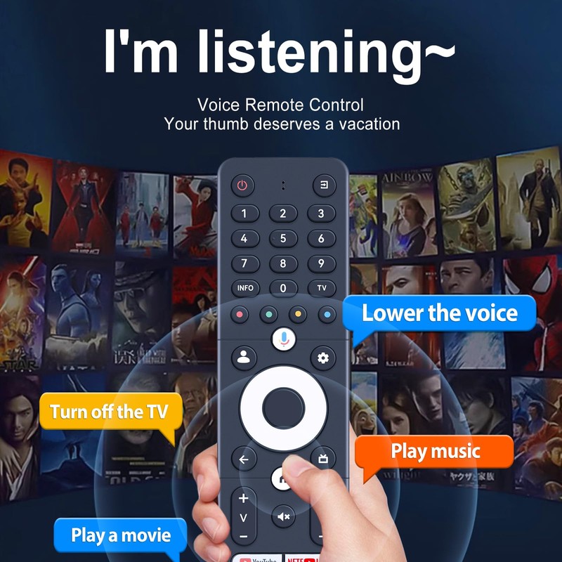 WDZP New SRC-4020-01 Voice Remote Control Replacement Fit for Vision