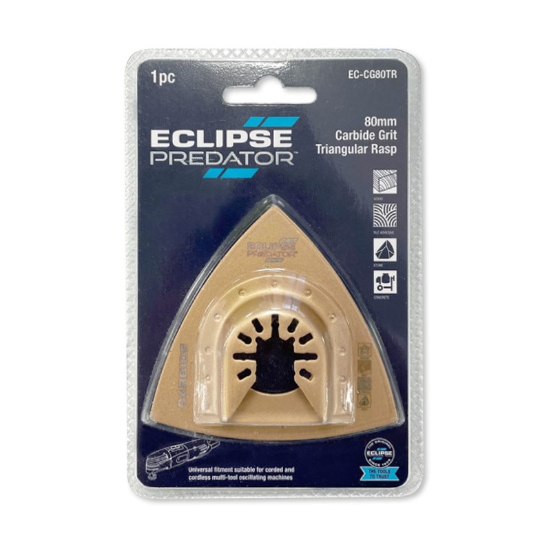 Eclipse Professional Tools EC-CG80TR 80mm Carbide Grit Triangular Rasp