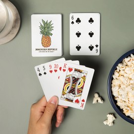 Lantern Press Dominican Republic, Pineapple, Icon (52 Playing Cards, Poker Size Card Deck with Jokers)