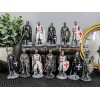 Ebros Set of 12 Medieval Knights Crusaders Figurines Suit of