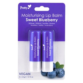 Pretty Moisturising Lip Balm – Sweet Blueberry (Pack of 2)