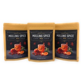 Mulling Spices for Apple Cider Bliss and Spiced Cider Mix Perfection by The Seasonal Shop, now in our Resealable Gusseted Pouch for Easy Measuring and Storage. For use in Cider, Wine, Baking and more! (6 oz., 3)