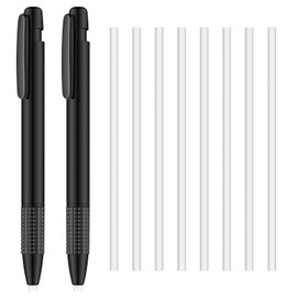 Eersida Retractable Eraser and Refill Mechanical 3.8 mm Pen Style Art Erasers for Artists Drawing Painting, Students Teacher Adult Office School Home(2 Packs)