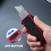 XXV Otf Aluminum Alloy Utility Knife, Retractable Box Cutter,Cute Heavy