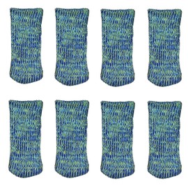 Toyo Case CSK-MK-02 Chair Socks, Blue, Heather Thread, Pack of 8 Pairs