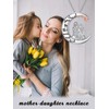 WINNICACA Mother and Daughter Necklace 925 Sterling Silver I Love
