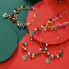 YTDYTD Christmas Tree Bell Jewelry Set, Colorful Necklace Bracelet Earrings