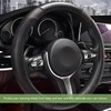 MTRPS Car Steering Wheel Cover, 15 Inch Leather Stitching Elastic