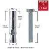 Wej-It PD58 Internally Threaded Drop-In Anchor, Carbon Steel, Zinc Plated