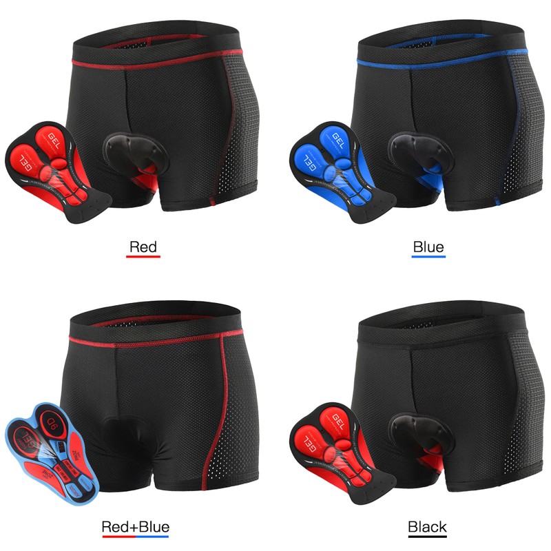 Men Cycle Underwear Shorts Breathable Gel Padded MTB Biking Riding