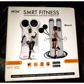 MOTAG- Bluetooth Smart Fitness, Jump Rope and HandWeights Set with Smart App