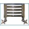 Rule Valve for Bathroom Radiators Chrome Cross Head Angle Valve