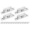 sourcing map 4Pcs 2.30" Double Ball Tension Roller Catch Zinc