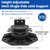 Muzata 10Pack Raising from 1.2" to 2.4" Adjustable Deck Support