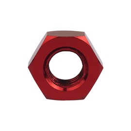 Yaruijia Hex Nut M2 M3 M4 M5 M6 Aluminum Alloy Lock Nut Full Screw Thread Bolt Cap for Drone, Toy, Model, DIY Part Pack of 20 (Red, M5)