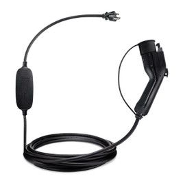 Level 1+2 EV Charger(240V,16A,25ft) Portable EVSE Home Electric Vehicle Charging Station Universal