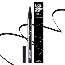 Fox Vanity Waterproof Quick Filter Pen Eyeliner 0.5g, Black Presso, 1 pc / 여우화장대 워터프루프 퀵필터 펜 아이라이너 0.5g, 블랙프레소, 1개