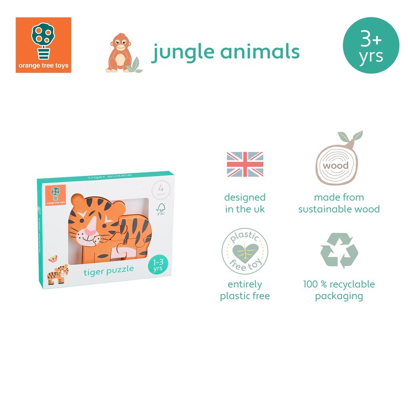 Orange Tree Toys OTT06979 woooden Puzzles, Multicolour