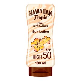 Hawaiian Tropic Pack of 1, Silk Hydration Protective Sun Lotion, Sun Cream SPF 50, 180 ml 180ml
