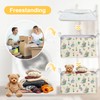 DEANHOT Rabbit Foldable Handle Storage Basket, Waterproof Organizer for Nursery,