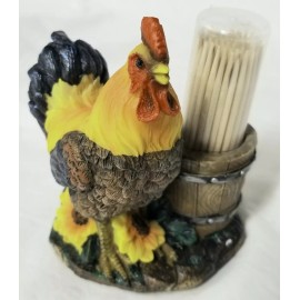DWK Bright Pickin's - Rooster Chicken Toothpick Holder by DWK - NIB