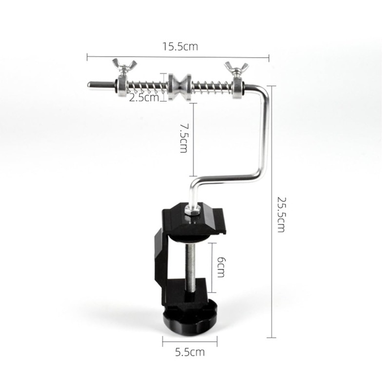 Nicear Aluminum Fishing Line Winder With Clamp-Adjustable Portable Winder Reel