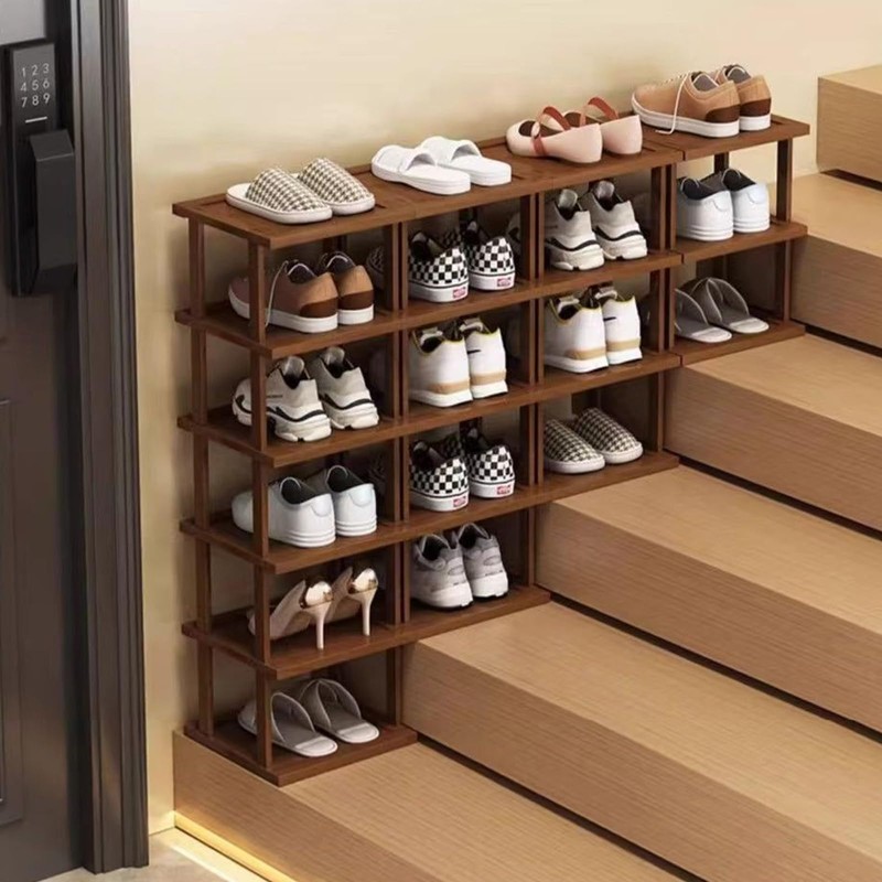 Vertical Shoe Rack - Tall Narrow Shoe Rack Organizer for