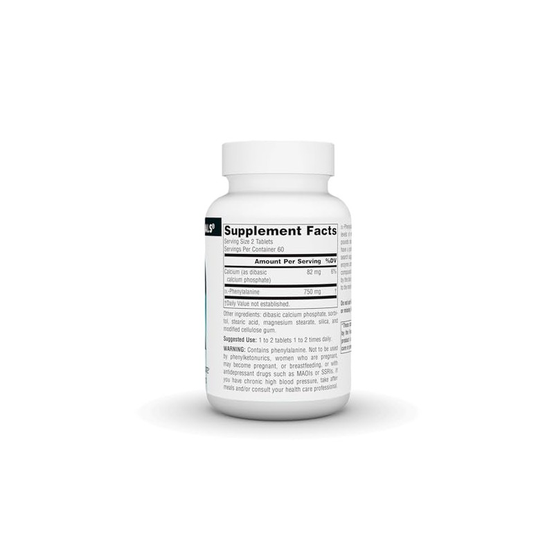 Source Naturals DLPA DL-fenilalanina, apoya un estado de alerta* -