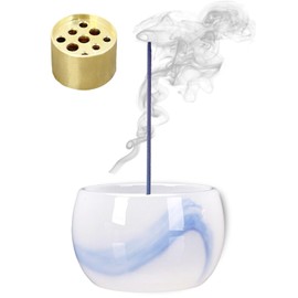 upFRAME Incense Burner, Incense Burner, Stone, Stylish, Incense Holder, Aroma Incense Holder, Yoga Meditation (Floatation (Indigo)