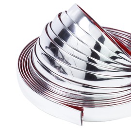 SBWLKJ 25Ft Automotive Chrome Trim Molding 1"(25mm) Heavy Duty Car Side Moldings(Self Adhesive) UV-Protected Scratch-Proof for All Vehicles Exterior Interior Body Door Window Bumper