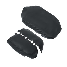 Unifizz 1 Set Center Console Armrest Cover Front Door Cover Armrest Cover Pad Replacement Microfiber Leather for Honda Pilot 2009 2010 2011 2012 2013 2014 2015 Arm Rest Cover Black