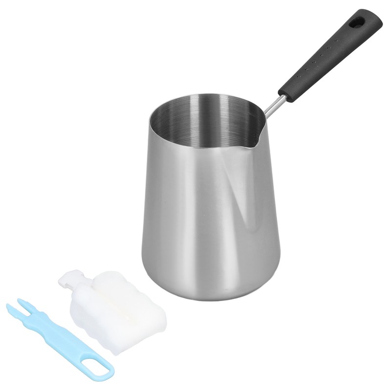 Butter Warmer Mini Stainless Steel Coffee Heating Melting Pot 1000ml