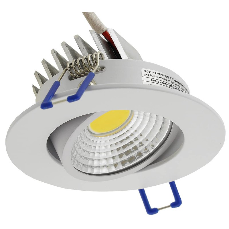 ChiliTec LED Einbauleuchte Deckeneinbaustrahler Weiß Deckenspot 85x47mm 5Watt 420lm Alu