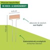 Windhager Copper Plant Signs, Plug-in Signs, Plant Stakes, Plug-in Labels,