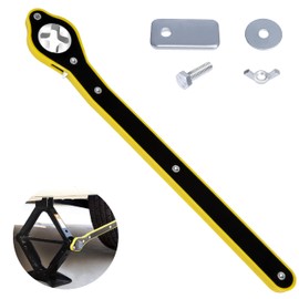 Car Jack Ratchet Wrench, Labor-Saving Tire Jack Handle, Scissor Jack Adapter for Car with Long Handle, 360° Swivel Tire Wheel Lug Wrench for Travel/Truck/SUV/Vans