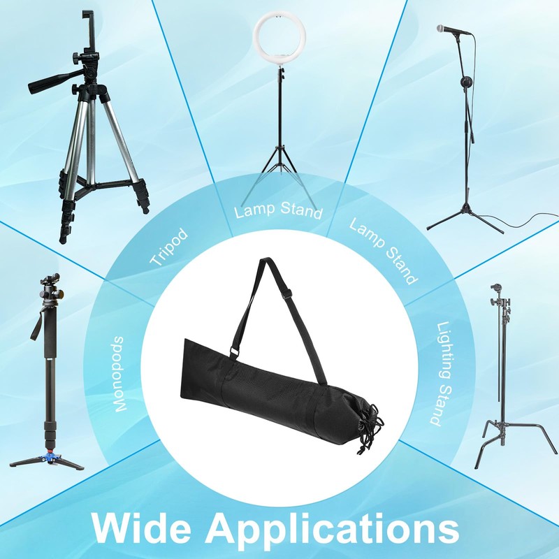 PATIKIL Tripod Carrying Case, 2Pcs Nylon Padded Tripod Bag with
