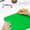Piasoenc Plastic Clipboards, Translucent Clip Board with Low Profile, Green