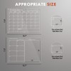 Magnetic Acrylic Calendar for Fridge,1 Pack 12"x16" Clear Fridge Calendar