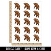 Angry Grizzly Bear Standing and Roaring Temporary Tattoo Water Resistant