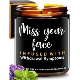 Funny Friendship Candle, Fun Gifts for Women Friends, Funny Gifts for Friendship Gifts Funny Gifts for Women Friends, Funny Friend Gifts for Women & Men, I Miss Your Face Candle, Fun Birthday Gifts