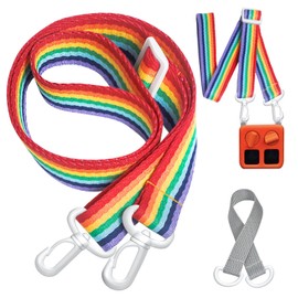 CollectHall Adjustable Shoulder Strap, Compatible with Yoto Mini Jacket, Carrying Cross-Body Strap for Adventure Jacket, Accessory for Yoto, Rainbow colors (Strap Only)