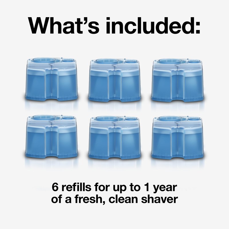 Braun Clean & Renew Refill Cartridges CCR, Replacement Shaver Cleaner