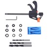 15Pcs Pocket Hole Jig 15° Aluminum Alloy Inclined Hole Drilling