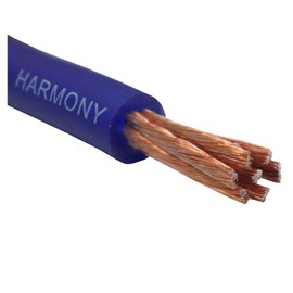 Harmony Audio HA-PW4BLU-80 4 Gauge 4GA Car Stereo Matte Blue Power Cable Amp Wire - 80 FT